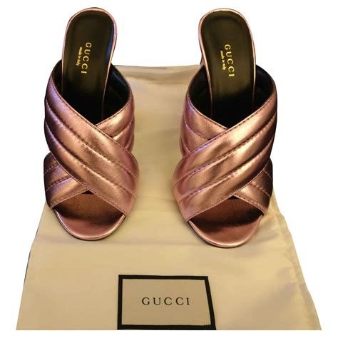 gucci mules rose|vintage gucci mules.